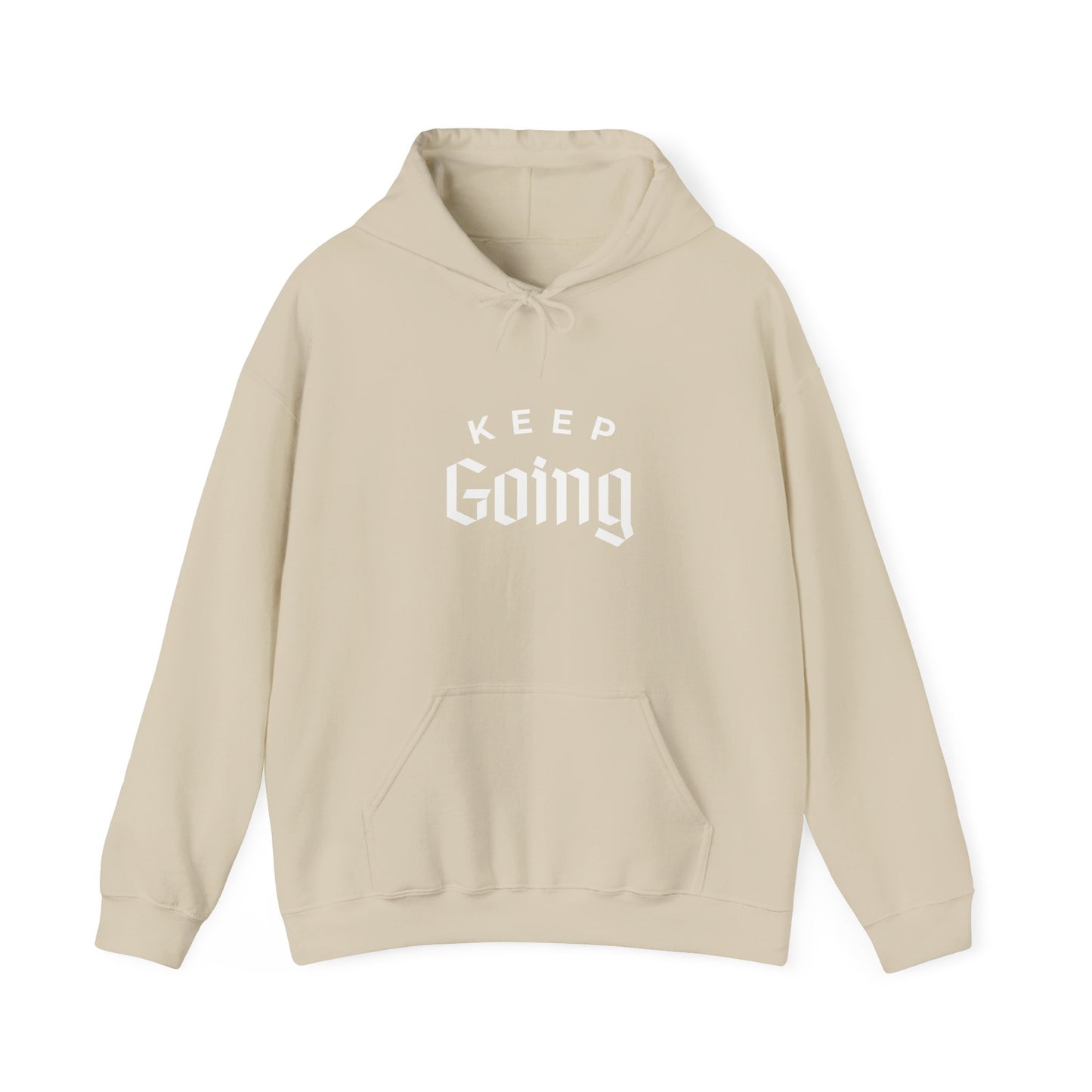 "Keep Going" Motivational Heavy Hoodie (unisex)