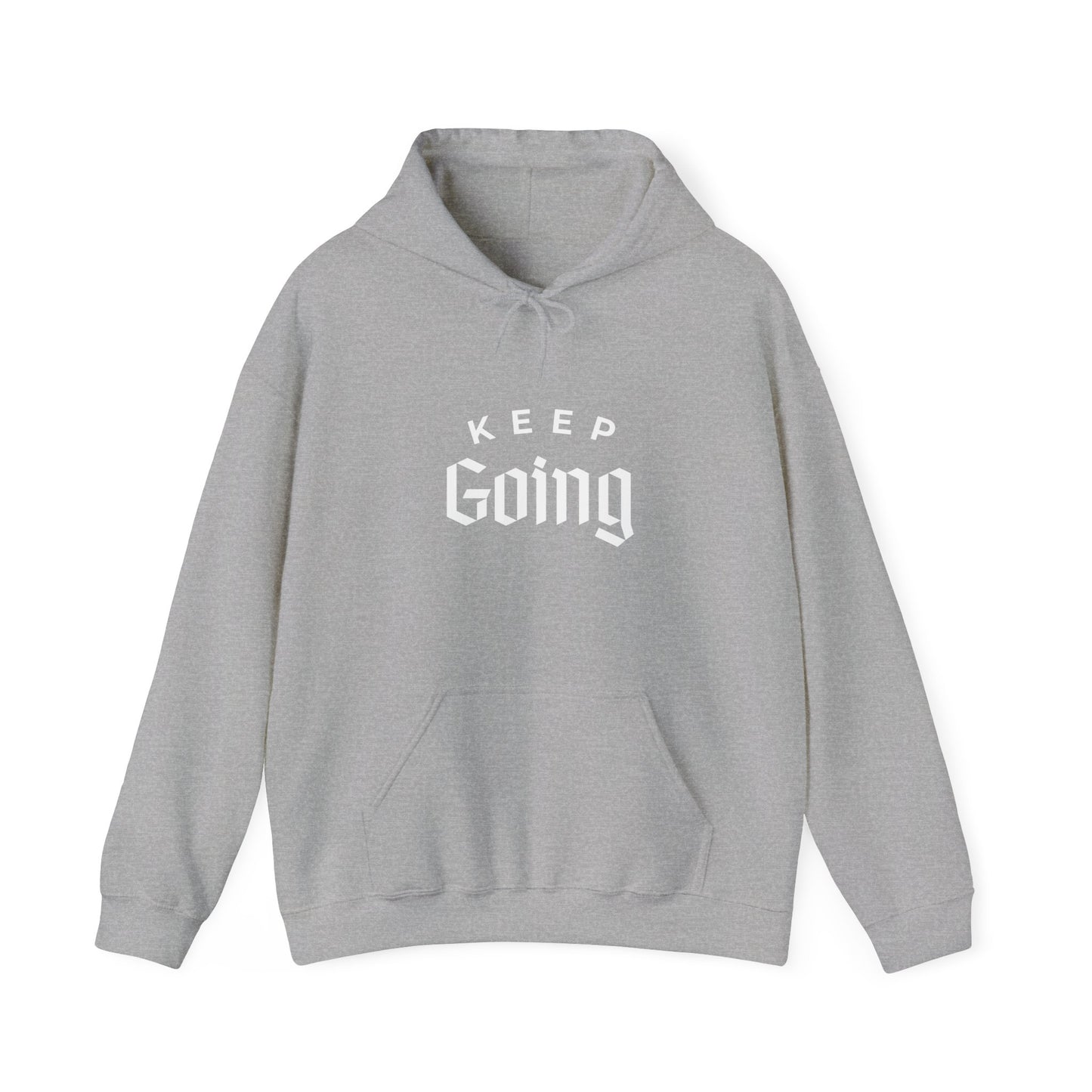 "Keep Going" Motivational Heavy Hoodie (unisex)